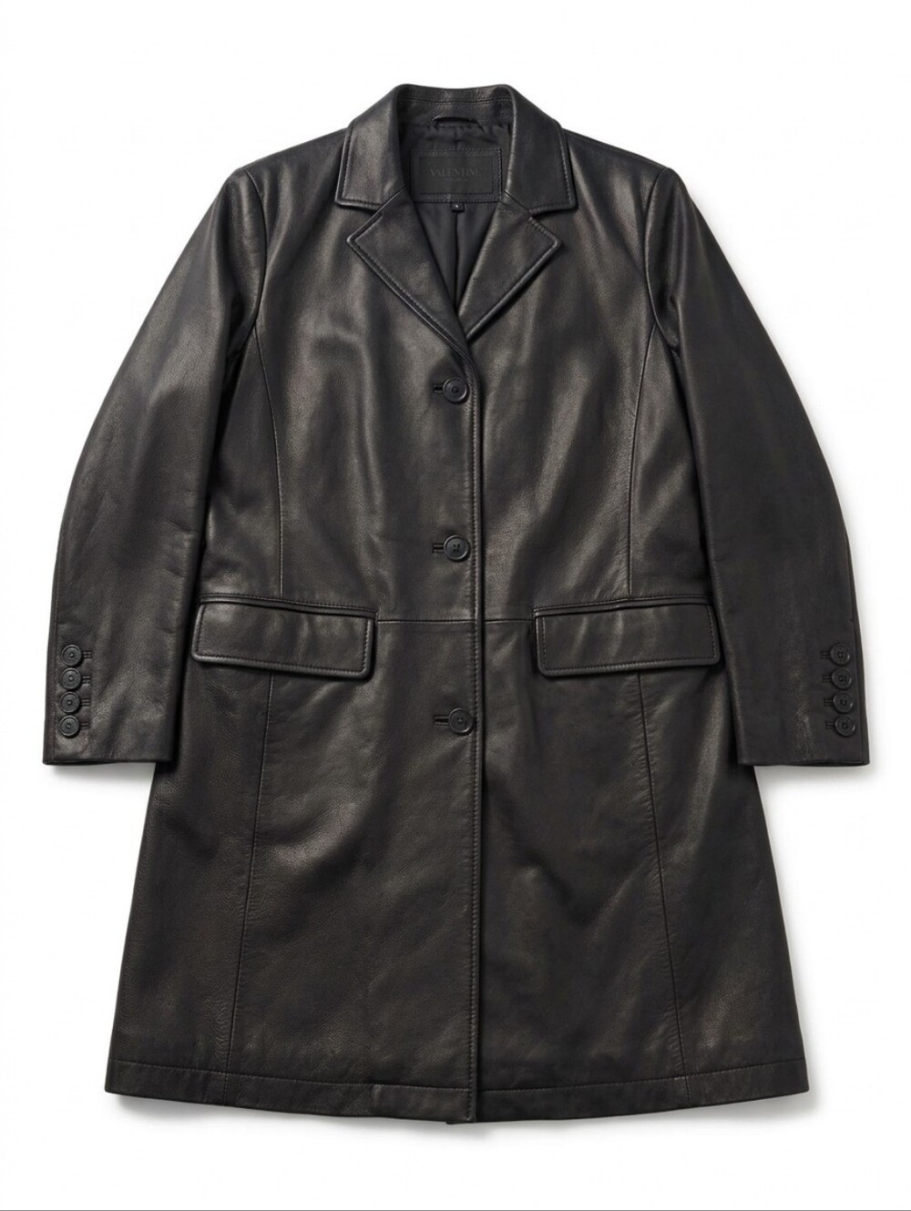 Wilsons Leather Button Down Trench